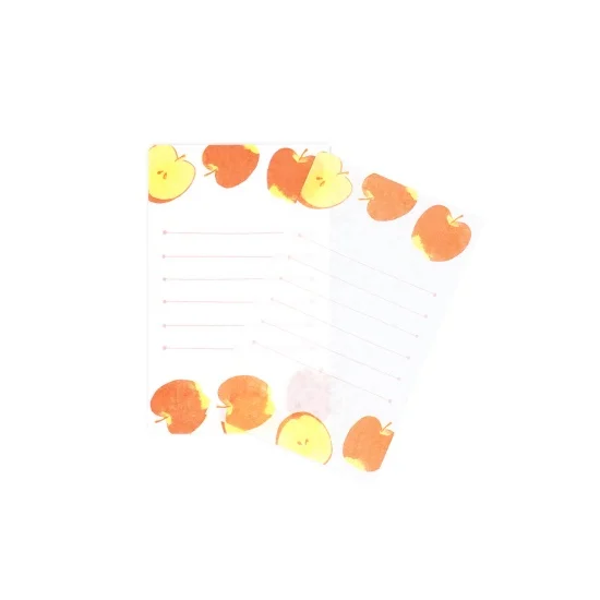 Walking Series Japanese Washi Letter Writing Set - Red Apple