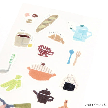 Saien Chigiri-e Style Sticker Series designed by Miki Tamura - Kitchen