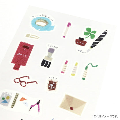 Saien Chigiri-e Style Sticker Series designed by Miki Tamura - Stationery