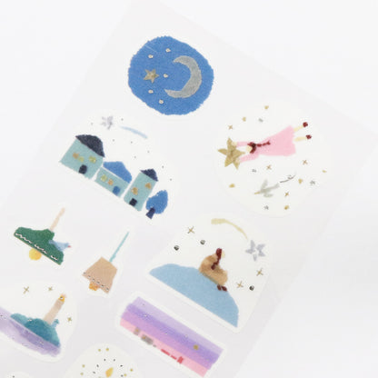 Saien Chigiri-e Style Sticker Series designed by Miki Tamura - Akari