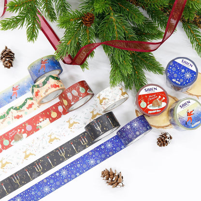 Saien Christmas Gold Foil Series Washi Tape - Candle