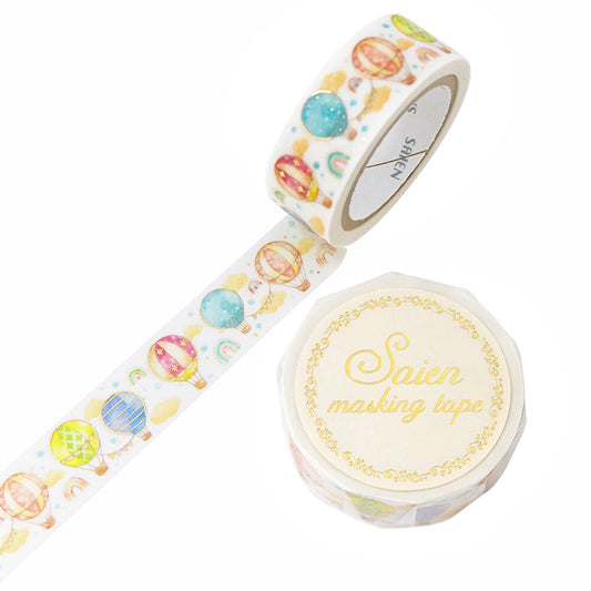 Saien Foil Series Gold Foil Washi Tape - Ballon