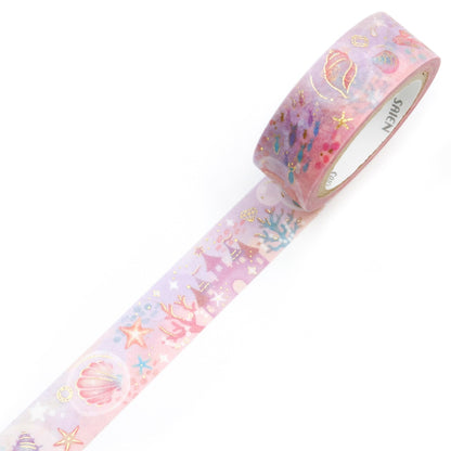 Saien Foil Series Gold Foil Washi Tape - Marine Utopia