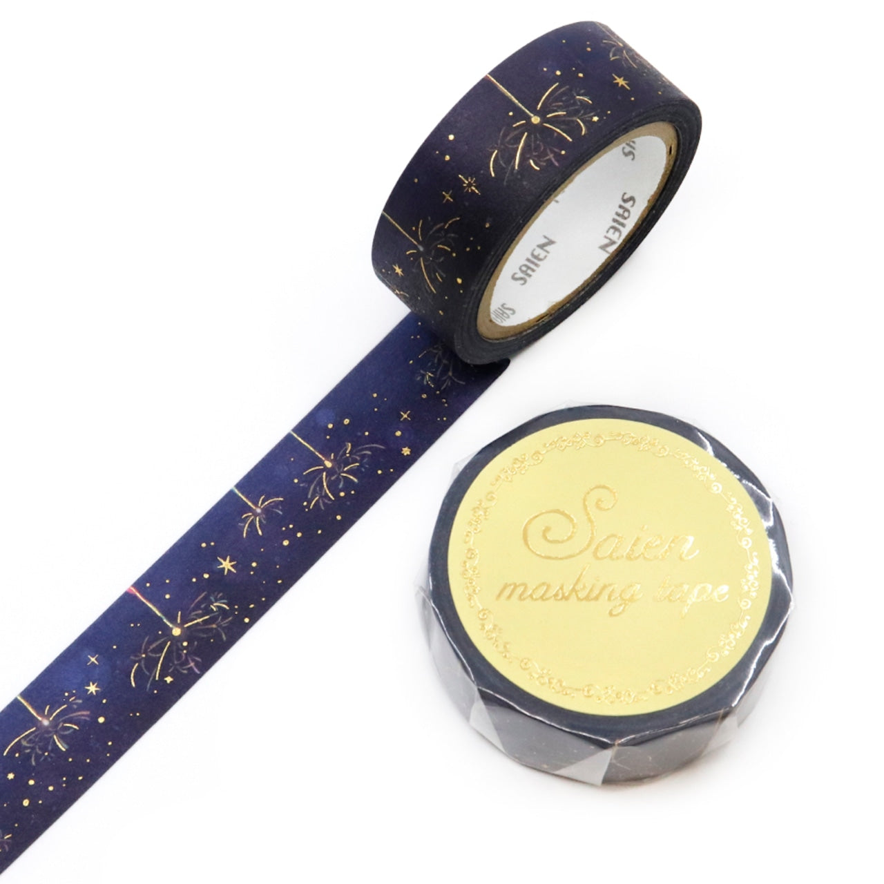 Saien Foil Series Gold Foil Washi Tape - Senko Hanabi