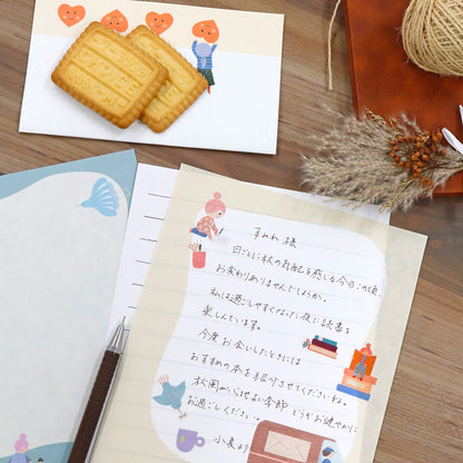 Saien x Heidi Valkola Letter Writing Set - Canping