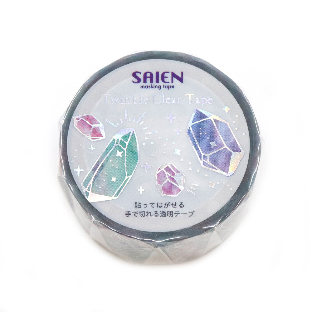 Saien Holographic Foil Twinkle Clear Tape - Crystal