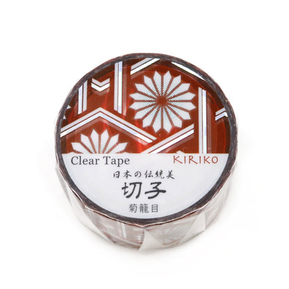 Saien Holographic Foil Twinkle Clear Tape - Kiku-kagome