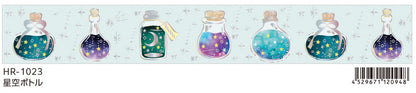 Saien Holographic Foil Twinkle Clear Tape - Starry Sky Bottle