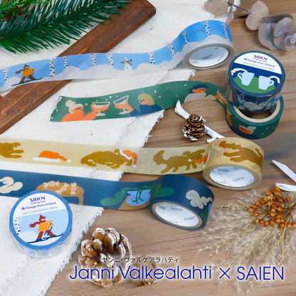 Saien x Janni Valkealahti Co branding Washi Tape - Chrstmas Party