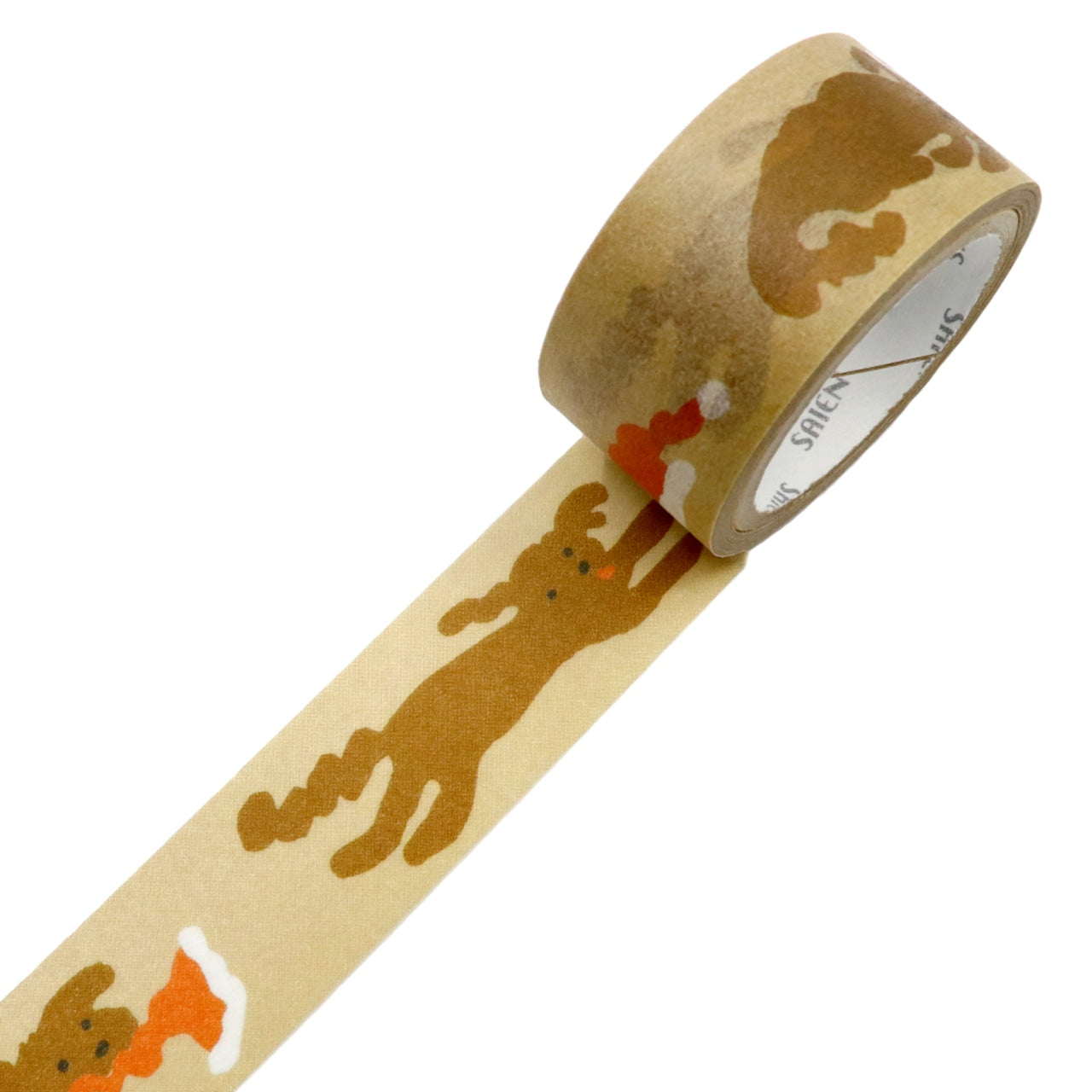Saien x Janni Valkealahti Co branding Washi Tape - Santa dogs