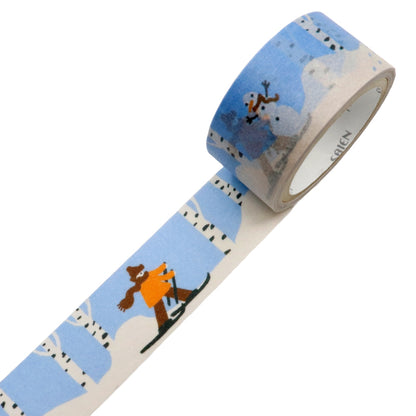 Saien x Janni Valkealahti Co branding Washi Tape - Ski