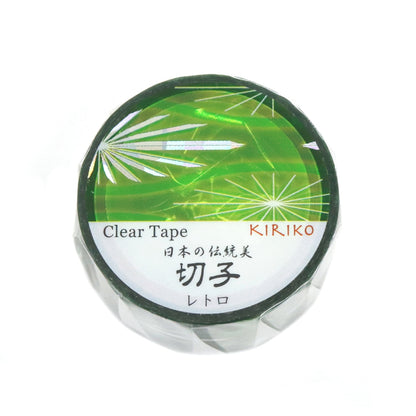 Saien Holographic Foil Kiriko Clear Tape - Retro