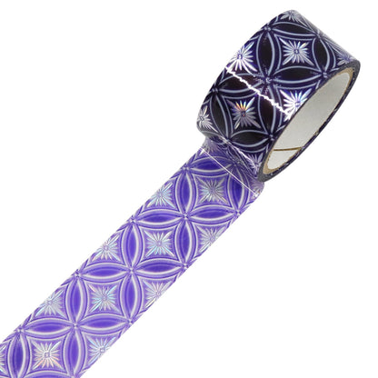 Saien Holographic Foil Kiriko Clear Tape - Shippo