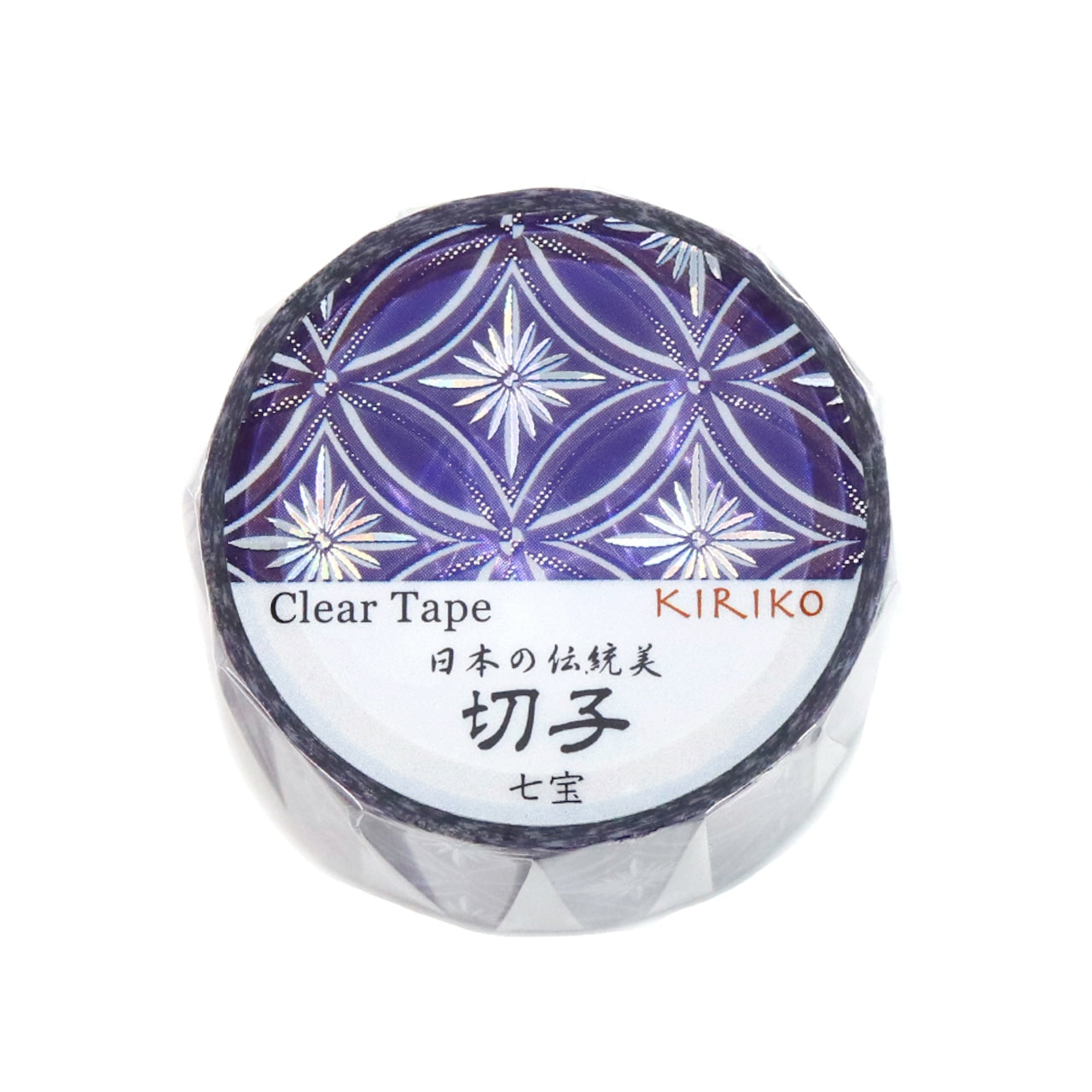 Saien Holographic Foil Kiriko Clear Tape - Shippo