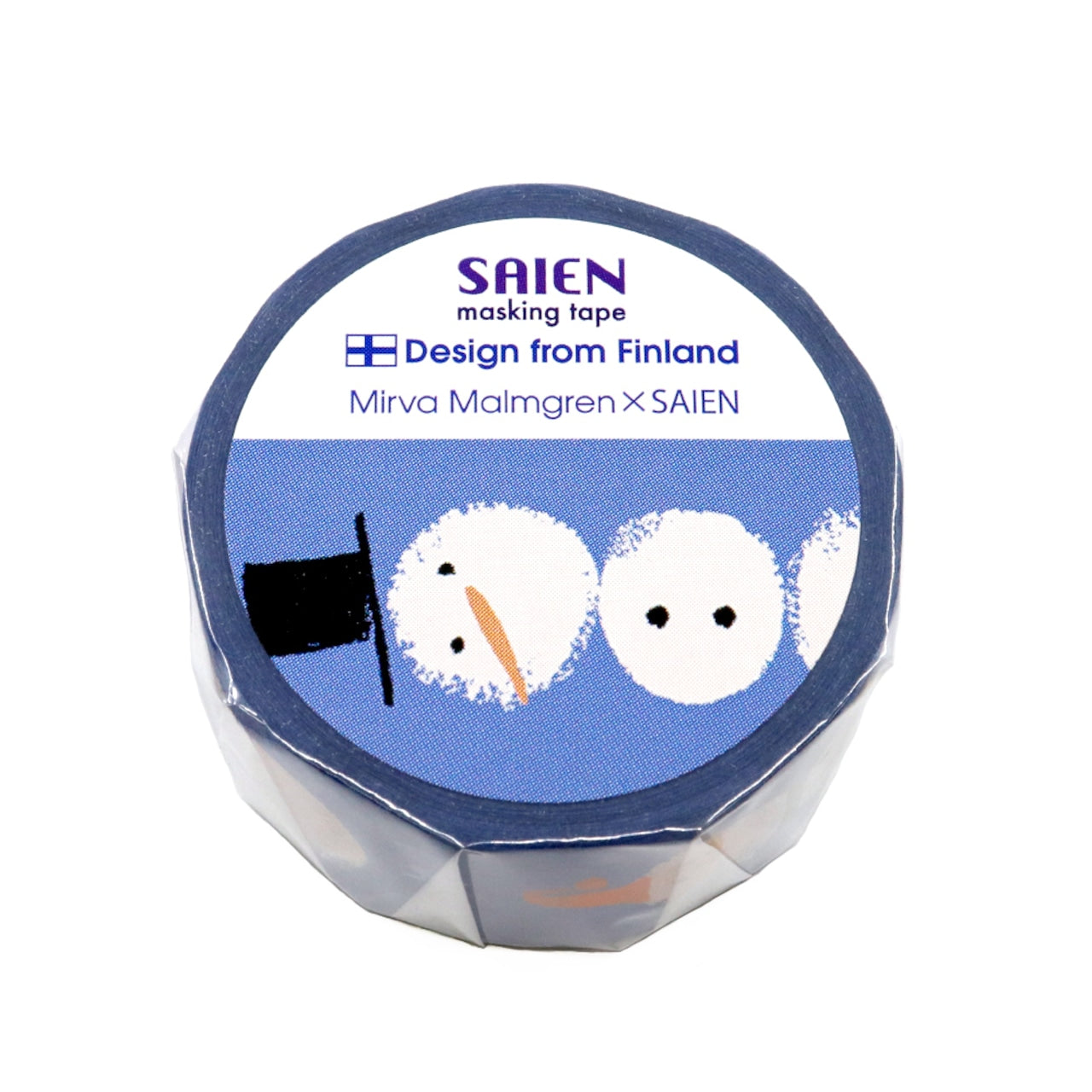 Saien x Mirva Malmgren Co branding Washi Tape - Snowmen