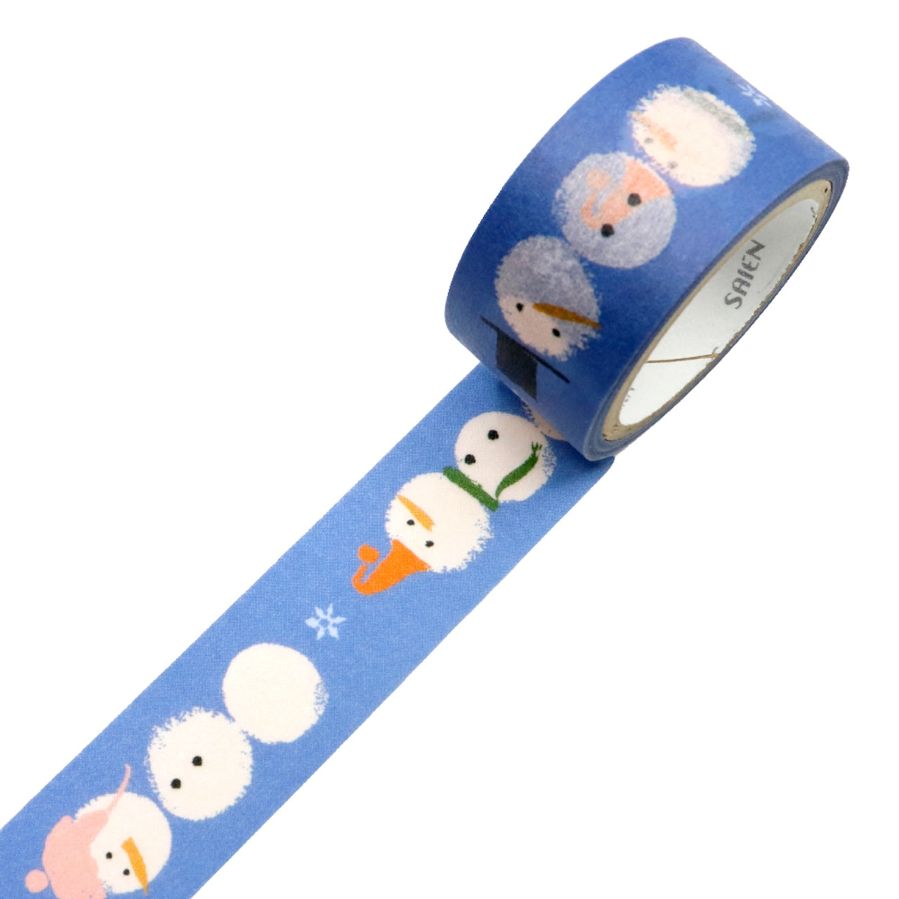 Saien x Mirva Malmgren Co branding Washi Tape - Snowmen
