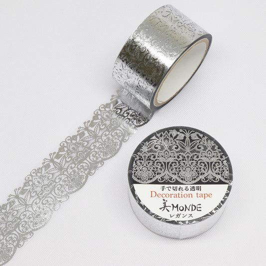 Monde Series Silve Foil Clear Tape - Legance