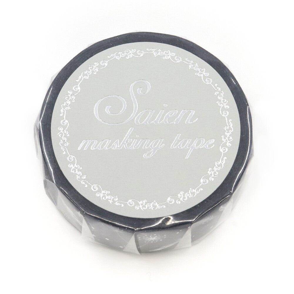 Saien Foil Series Silver Foil Washi Tape - Feather