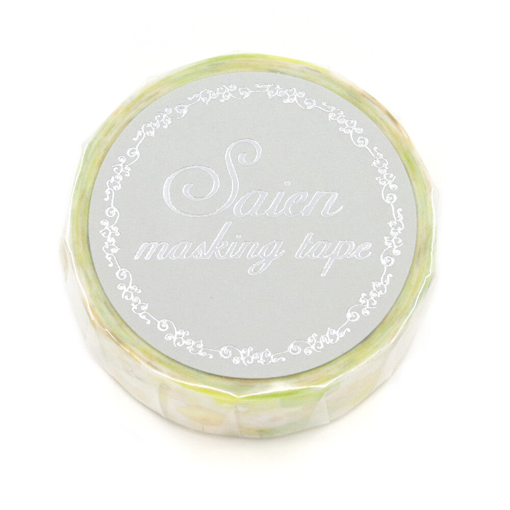 Saien Foil Series Silver Foil Washi Tape - Honeycomb