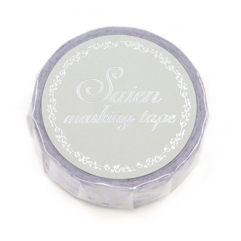 Saien Foil Series Silver Foil Washi Tape - Lavender