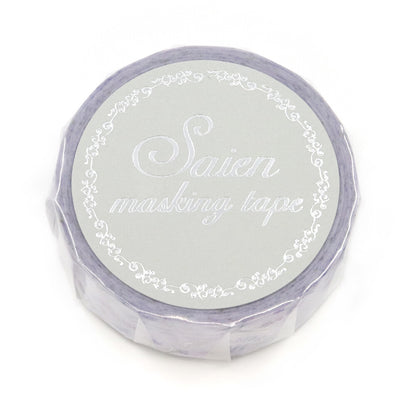 Saien Foil Series Silver Foil Washi Tape - Lavender