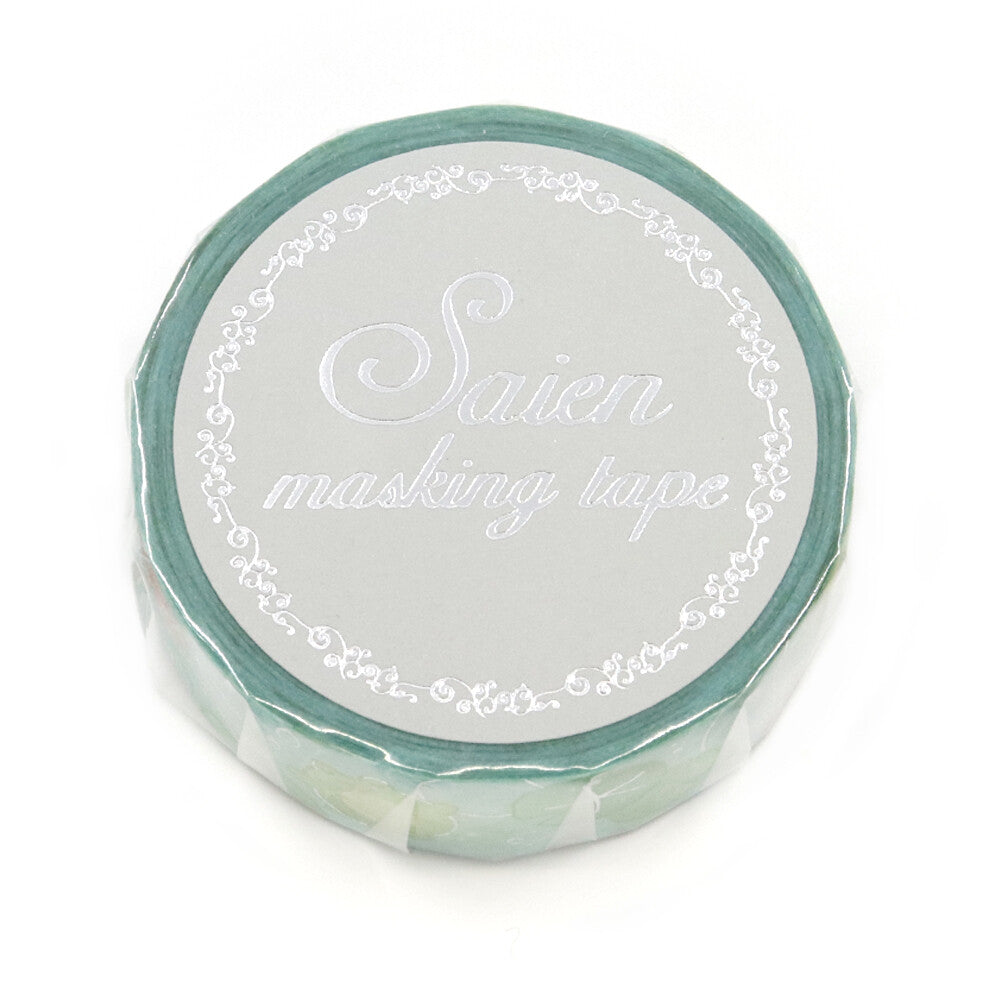 Saien Foil Series Silver Foil Washi Tape - Puka Puka Kaeru
