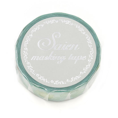 Saien Foil Series Silver Foil Washi Tape - Puka Puka Kaeru