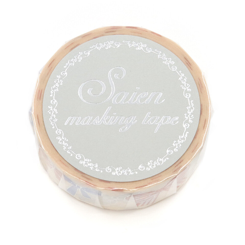 Saien Foil Series Silver Foil Washi Tape - Ribbon