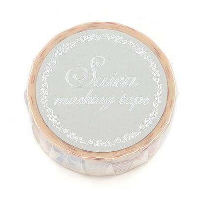 Saien Foil Series Silver Foil Washi Tape - Ribbon