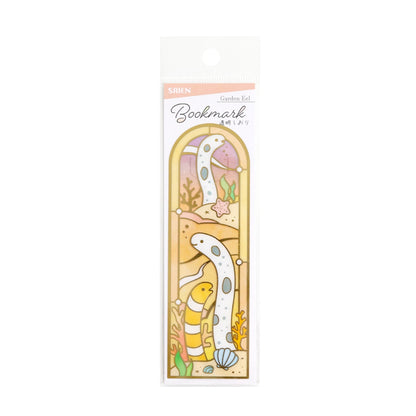 Saien Stained-Glass Gold Foil Transparent Bookmark - Garden Eel