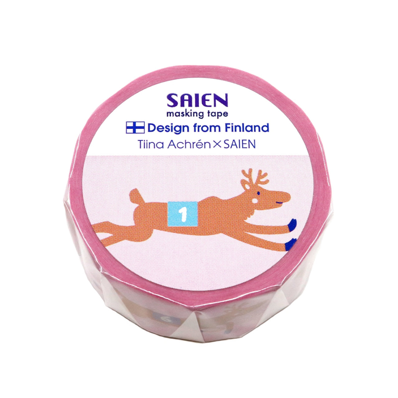 Saien x Tiina Achren Co branding Washi Tape - Reindeer race