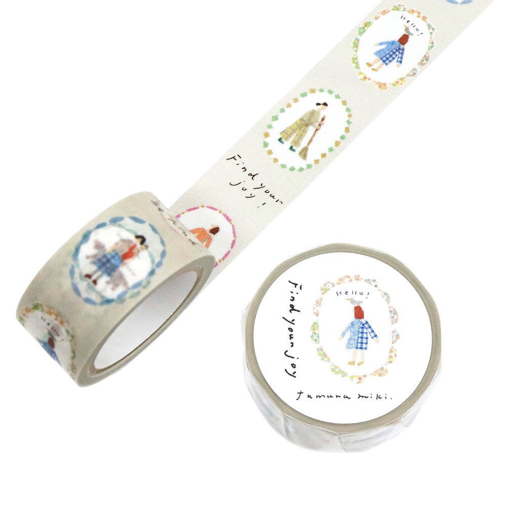 Saien Artist Washi Tape Series designed by Miki Tamura - Find your joy