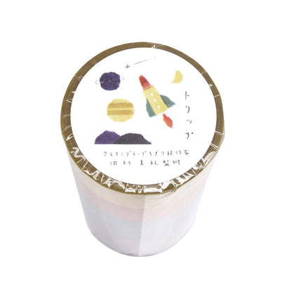 Saien Artist Washi Tape Set Series designed by Miki Tamura - Trip (6 Color Set)