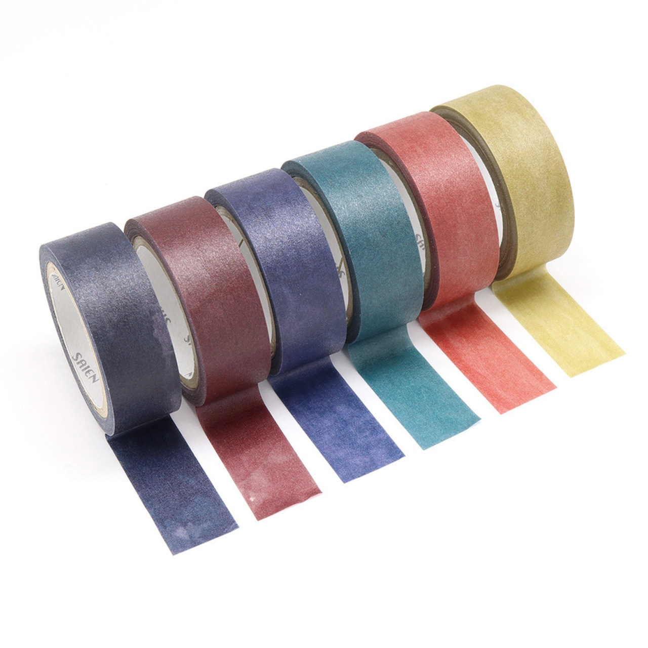 Saien Artist Washi Tape Set Series designed by Miki Tamura - Trip (6 Color Set)