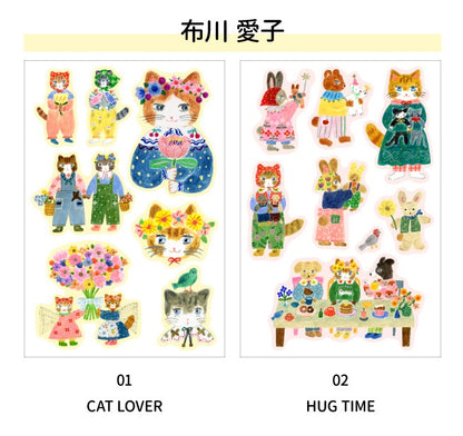 Aiko Nunokawa Multi-Stickers - Hug Time