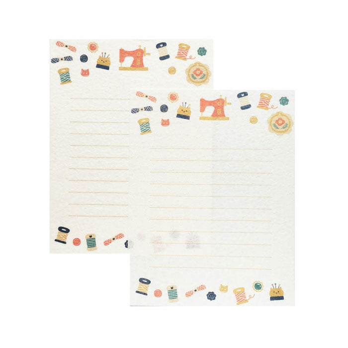 Japanese Washi Letter Writing Set Series - Sewing