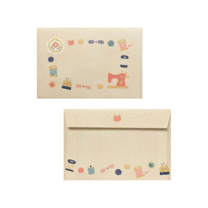 Japanese Washi Letter Writing Set Series - Sewing