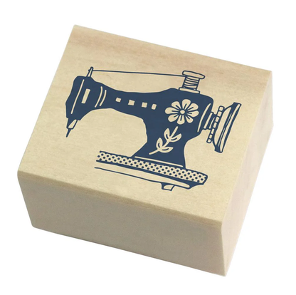 Masute no Aibo Series Wood Stamp - Sewing Machine