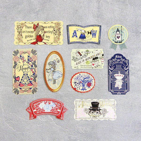 Shinzi Katoh - Alice's Adventures in Wonderland Series Sticker Sliding Lid Tin Box - Usagi Alice