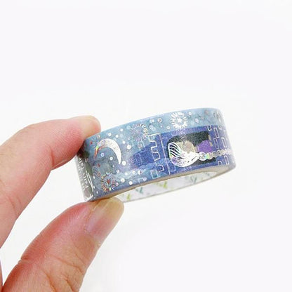 Fairy Tale Gem Series Gold Foil Washi Tape - Rapunzel