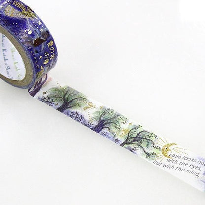 Literature Walk Series Gold Foil Washi Tape - William Shakespeare A Midsummer Night's Dream