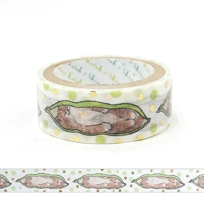 My Dear Cats Series Sparkling Foil Washi Tape - Hide-and-Seek