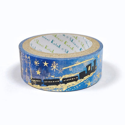 Kenji Miyazawa's Theater Series Gold Foil Washi Tape - Night On The Galactic Railroad Ⅳ