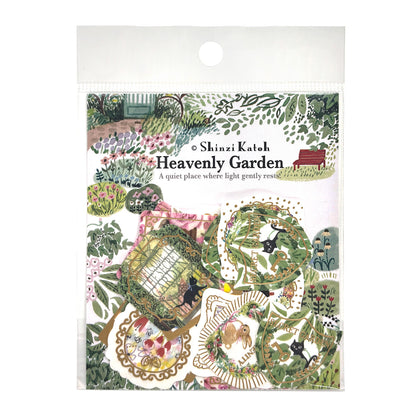 Sparkling Foil Flake Sticker - Heavenly Garden