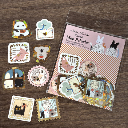 Sparkling Foil Flake Sticker - Kawaii Mon Peluche