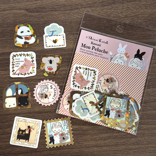 Sparkling Foil Flake Sticker - Kawaii Mon Peluche