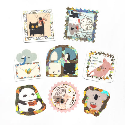 Sparkling Foil Flake Sticker - Kawaii Mon Peluche