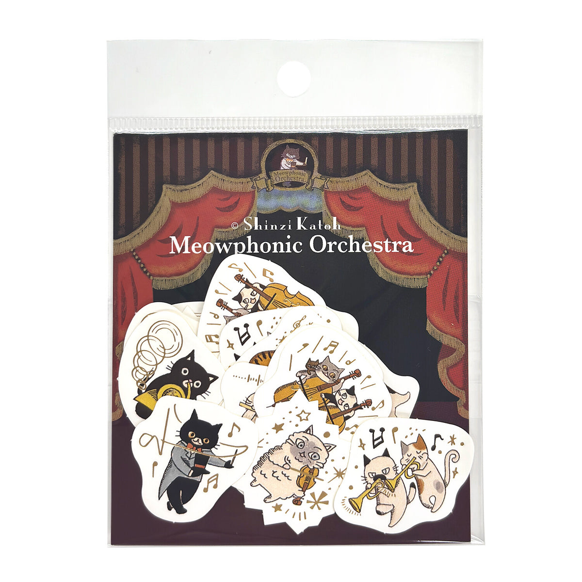 Sparkling Foil Flake Sticker - Meowphonic Orchestra