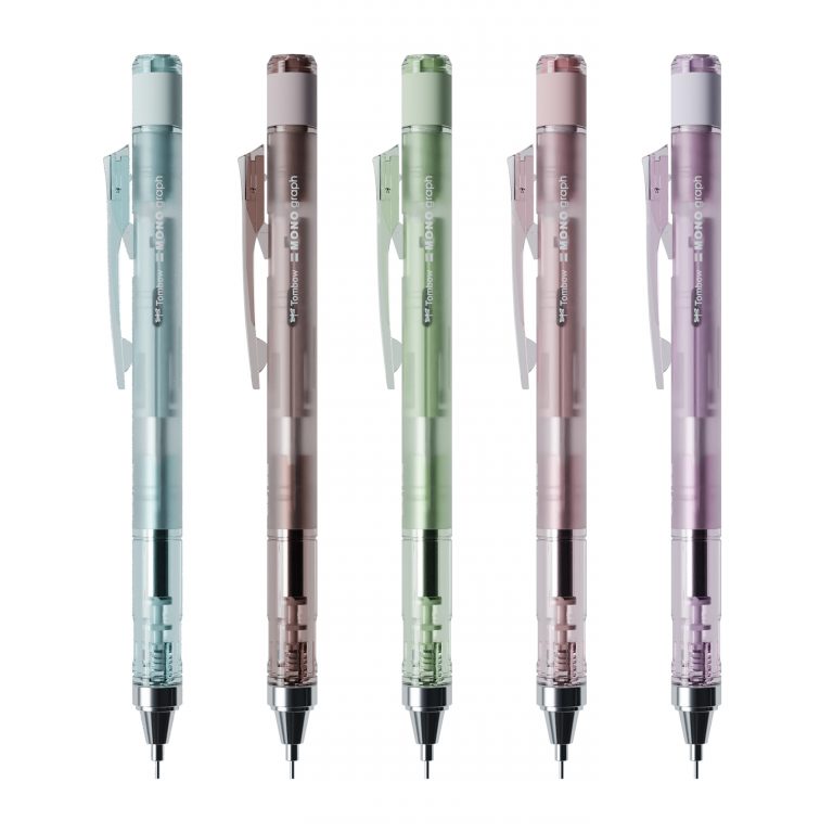 Tombow - Mono Graph Pastel Glass Color 0.5mm Mechanical Pencil - Glass Blue / Glass Brown / Glass Green / Glass Pink / Glass Purple