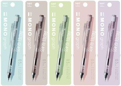 Tombow - Mono Graph Pastel Glass Color 0.5mm Mechanical Pencil - Glass Blue / Glass Brown / Glass Green / Glass Pink / Glass Purple